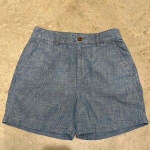 Gap chambray girlfriend shorts